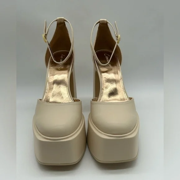 Circus by Sam Edelman Women’s Bailey Platform Heels Vanilla Color 10M Vegan NWB - Picture 6 of 12